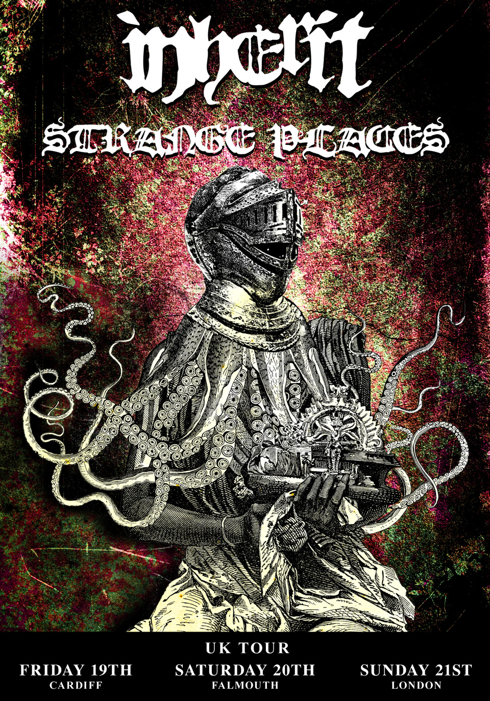 Inherit and Strange Places Tour Poster Design